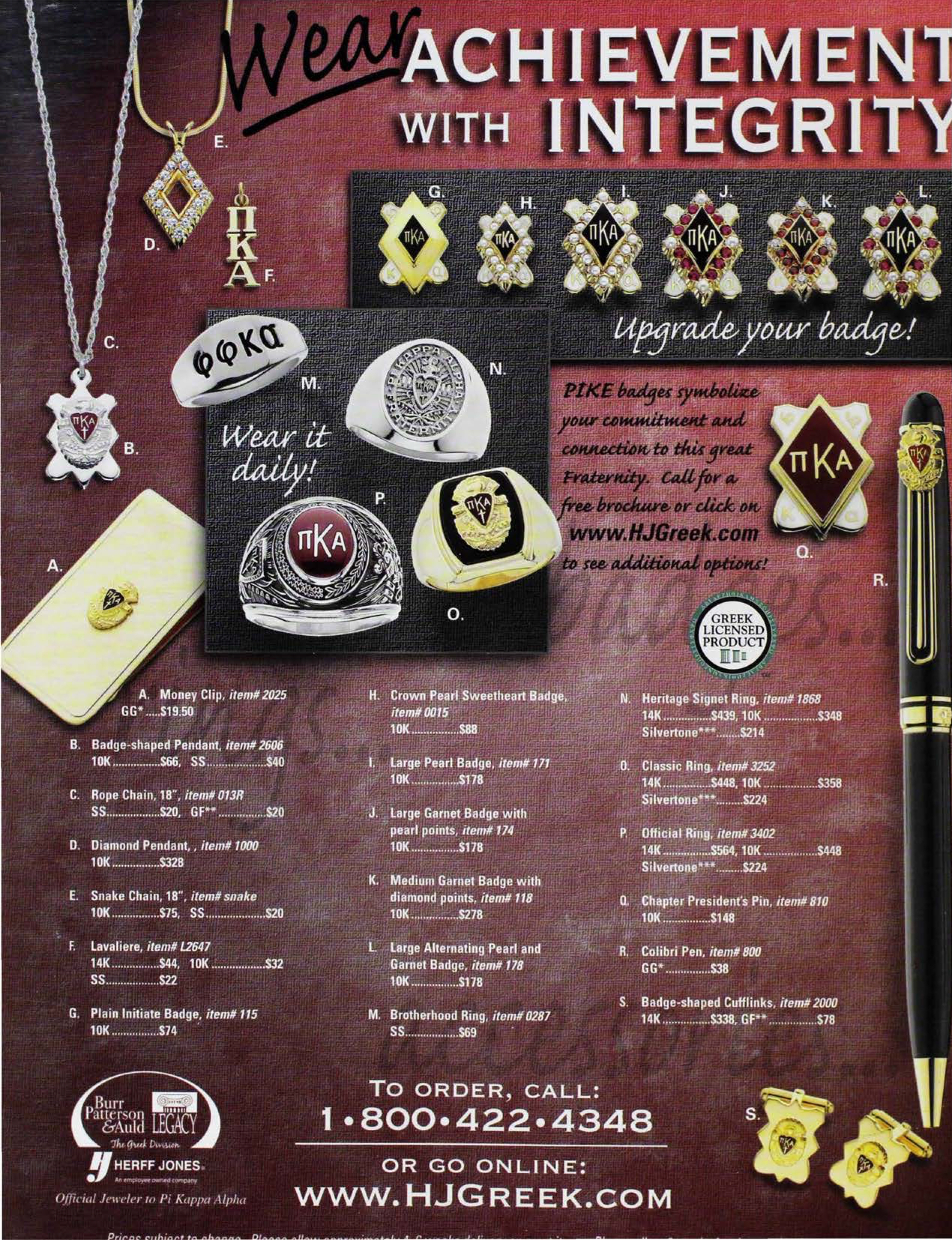 Herff Jones Advertisement, Winter 2008